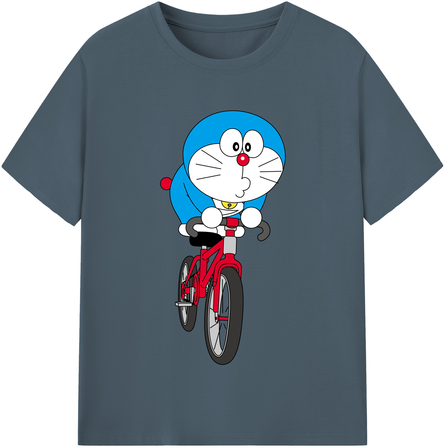 （画像用） ドラえもん Doraemon 綿100％半袖Tシャツ（フロントプリント）